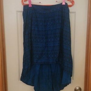 Boho hi-lo skirt